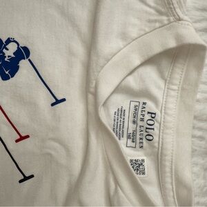 Ralph Lauren Blue and White Striped Polo Shirt